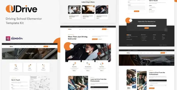Udrive – Driving School Elementor Template Kit